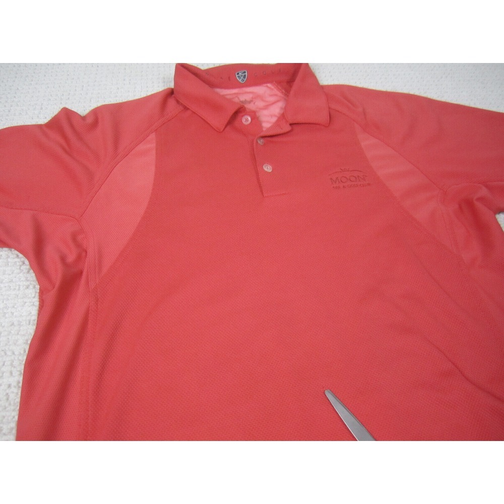 Nike Shirt Mens Large Orange Golf Golfer Performance Polo Casual Short Sleeve - Picture 2 of 13
